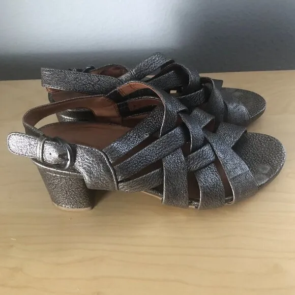 Gentle Souls Carmelle Leather Strappy Sandals