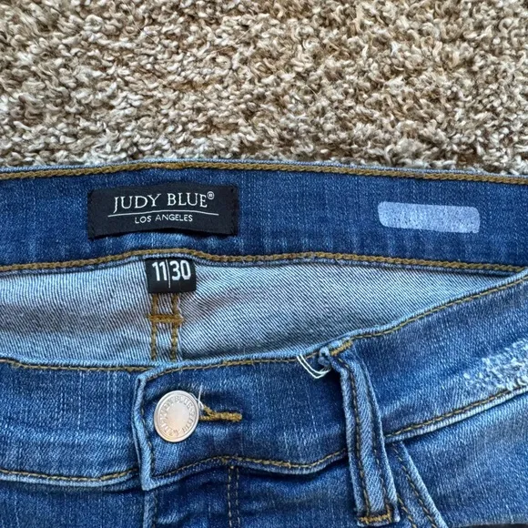 Judy Blue Leopard Patch Skinny Jeans